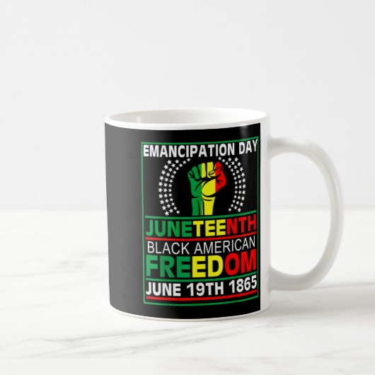 ジューンティーンス1865 黒人女性の独立記念日 コーヒーマグカップ (右)