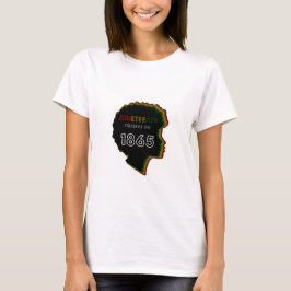 ジューンティーンス・アフリカ系アメリカ人プライド・フリーダムデイ・グラフィック Tシャツ