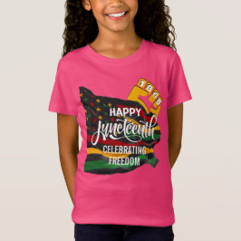 ジューンティーンス・アフリカ系アメリカ人旗 Tシャツ