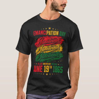 ジューンティーンス・フリーダムデイ・パン・アフリカン・ヘリテージ Tシャツ
