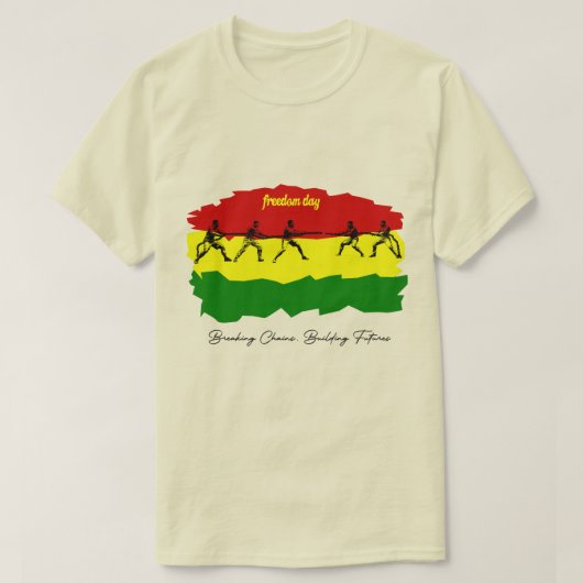 ジューンティーンス・フリーダムデイ 〜鎖を断ち切り、築き上げる〜 Tシャツ (デザイン正面)