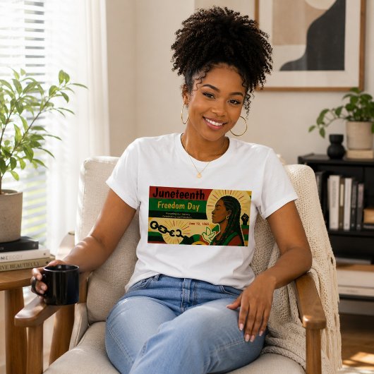 ジューンティーンス・フリーダム宣言両面デザイン Tシャツ