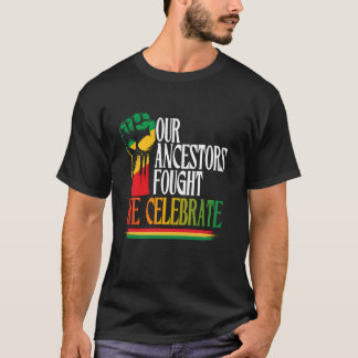 ジューンティーンス ブラックヒストリー月間 アフリカ系アメリカ人のお祝い Tシャツ
