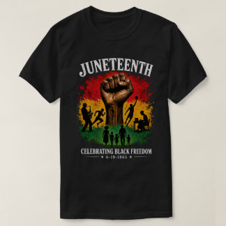 ジューンティーンス・ブラックフリーダム・セレブレーション・ヘリテージ Tシャツ