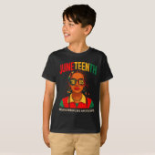 ジューンティーンス 十九日 Tシャツ 女性 ロックヘア 祖先を思い出す (正面フル)