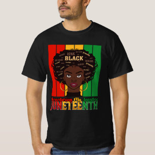 ジューンティーンス 祖先を思い出す女の子 メラニン Tシャツ