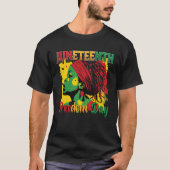 ジューンティーンス 黒人の自由の日 1865年 ロケーション Tシャツ (正面)