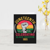 ジューンティーンス・黒人の自由を祝う 1865 カード (黄色い花)