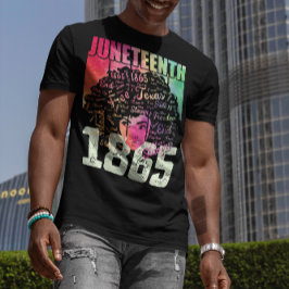 ジューンティーンス 1865 アフリカ系アメリカ人 黒人の自由 Tシャツ