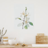 ジューンハニーサックル誕生フラワー ポスター (キッチン)