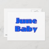 ジューンベビー ポストカード (正面/裏面)