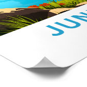 ジューンレイクカリフォルニアトラベルプリント ポスター (角)