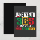 ジューンーティーン365日/年 学び続けよう 招待状 (正面/裏面)