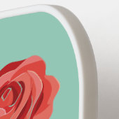 ジューン誕生フラワー名前をカスタムする ピックルボールラケット (左詳細)