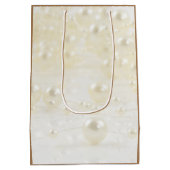 ジューン誕生石パールデザイン ミディアムペーパーバッグ (裏面)