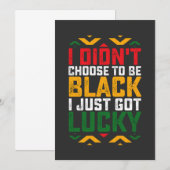 ジューン ティース・私は黒人になることを選ばなかった 招待状 (正面/裏面)