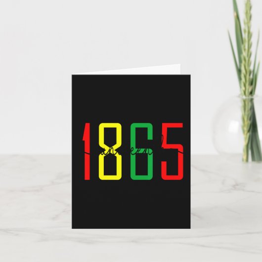 ジューン ティース 6月19日 1865年 自由の日 ジューン ティース C カード (正面)
