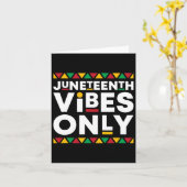 ジューン ティーンの雰囲気だけ アフリカ系アメリカ人歴史 青 カード (黄色い花)