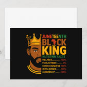 ジューン ティーンス ブラック 栄養事実 プライド アフリカン 招待状 (正面/裏面)