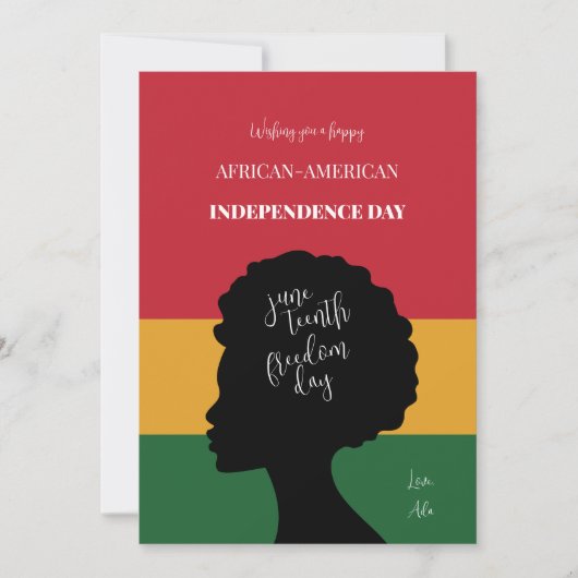 ジューン ティーンス 招待状 (正面)