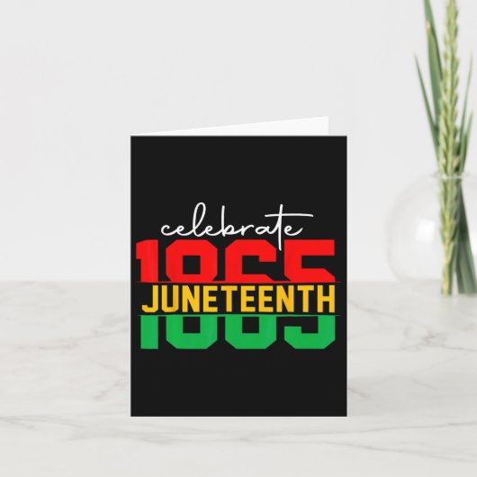 ジューン ティーンス 黒人の自由を祝う 1865年 歴史 カード (正面)