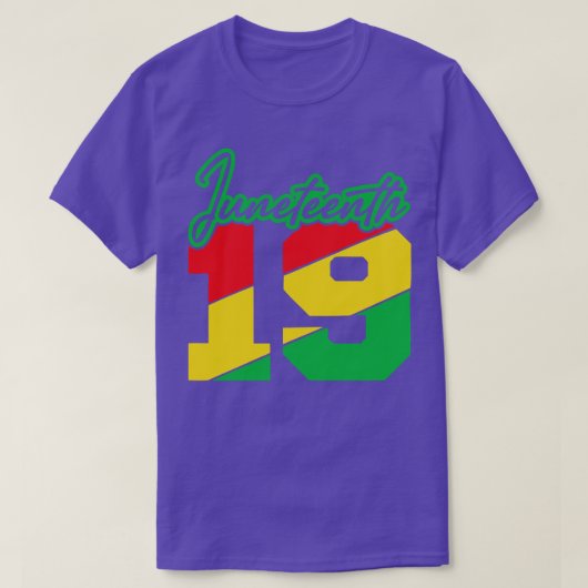 ジューン ティーンス 1865 黒人の誇り 自由 Tシャツ (デザイン正面)
