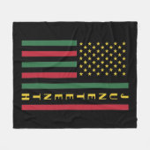 ジューン ティーン解放祝祭日 アメリカ アメリカ国旗 フリースブランケット (正面(横))