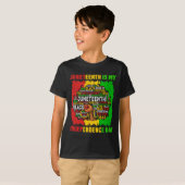 ジューン・テーンス・アフロ・ウーマン 私の独立記念日 Tシャツ (正面フル)