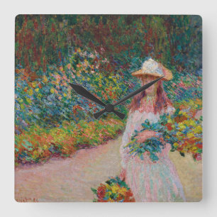 ジューン·フィル·ダン·ル·ジャルディン·デ·ジヴェルニー， 1888 スクエア壁時計