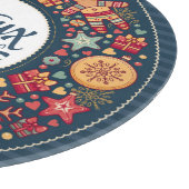 ジュー・ノエル・ヴィンテージ・クリスマスのフィギュアスタイリッシュス カッティングボード (角)