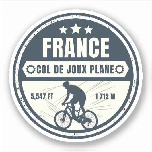 ジュー・プラーヌ峠 フランス アルプス 自転車ツアー シール (正面)