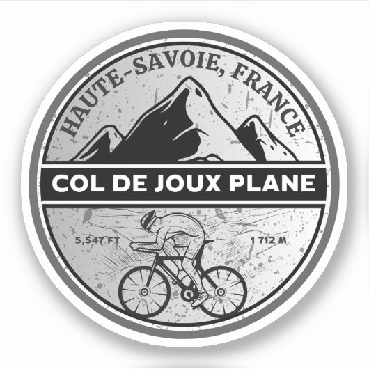 ジュー・プラーヌ峠 フランス アルプス 自転車 ツアー シール (正面)