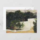 ジョアキン・ソロラ – セビリアへの道にあるオレンジ色の木 ポストカード (正面/裏面)