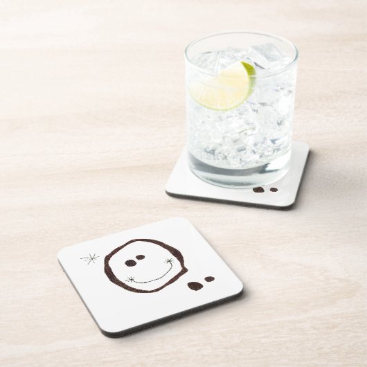 ジョアンのmiroの幸せな顔のコースター コースター (右側)