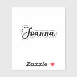 ジョアンナ名 – 手書き書道 シール