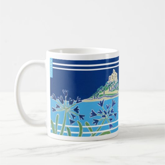 ジョアンヌのセントマイケルの山の短い芸術のマグ コーヒーマグカップ (左)