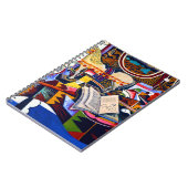 ジョアンミロホースパイプと赤い花 ノートブック (左側)