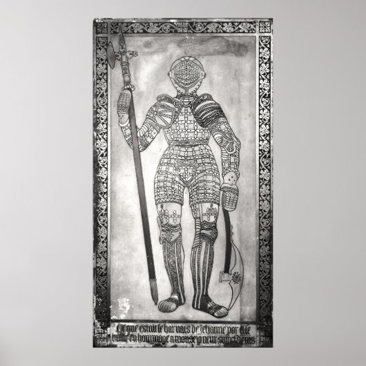 ジョアン・アークの武具を描いたプラーク ポスター (正面)