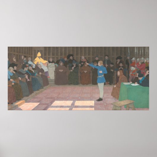 ジョアン・オブ・アークの裁判 – Boutet de Monvelファインアート ポスター (正面)