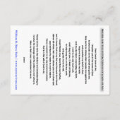 ジョアン・オブ・アーク祈りの言葉カードの交換 サンキューカード (裏面)