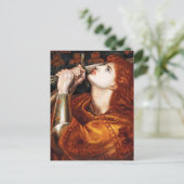 ジョアン・オブ・ア絵画ークbyダンテ・ガブリエル・ロセッティ ポストカード (スタンド正面)