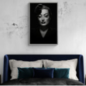 ジョアン・クロフォードの白黒の古いヴィンテージのポスター ポスター