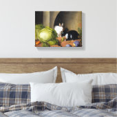 ジョアン・ゲオルグ・セイツ・ベジタブルStill Life with Bunny キャンバスプリント (インサイチュ (寝室))