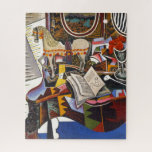 ジョアン・ミロの馬パイプ赤い花 ジグソーパズル<br><div class="desc">ダダイストコンテンポラリー、シュルレアリスト、抽象芸術表現主義のジョアン・ミロの「馬のパイプと赤い花絵画」の – 画家と芸術モダン家</div>