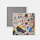 ジョアン・ミロ絵画アート抽象芸術・アート・ポスター マグネット (正面/裏面)