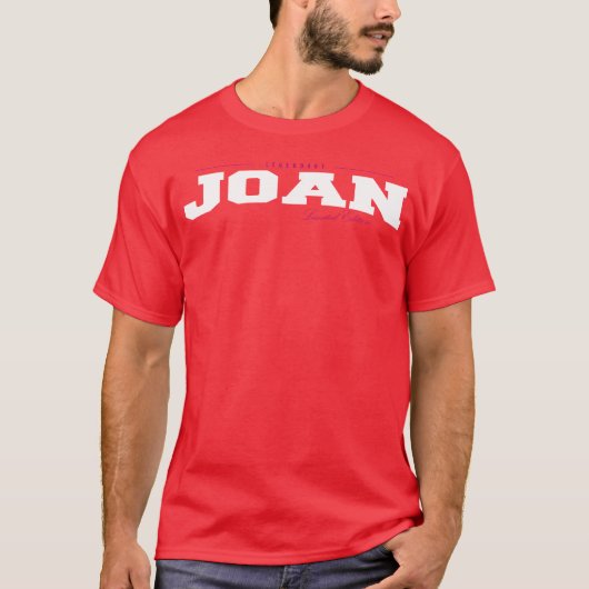ジョアン 名前 限定版 楽しい レトロ ヴィンテージ 80年代 Tシャツ (正面)