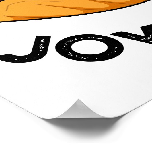 ジョイおもしろいスターの喜びの動物オイスターパン ポスター (角)