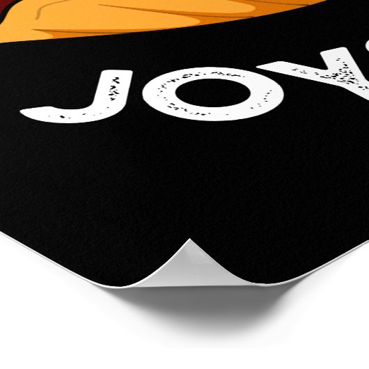 ジョイおもしろいスター喜びアニマルオイスタープンダークBG ポスター (角)