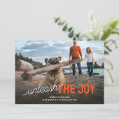 ジョイおもしろいペットのホリデークリスマスカードを解放 シーズンカード (スタンド正面)