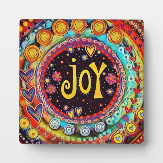 ジョイお洒落おもしろいカラフルクリスマスイーゼル フォトプラーク (正面)